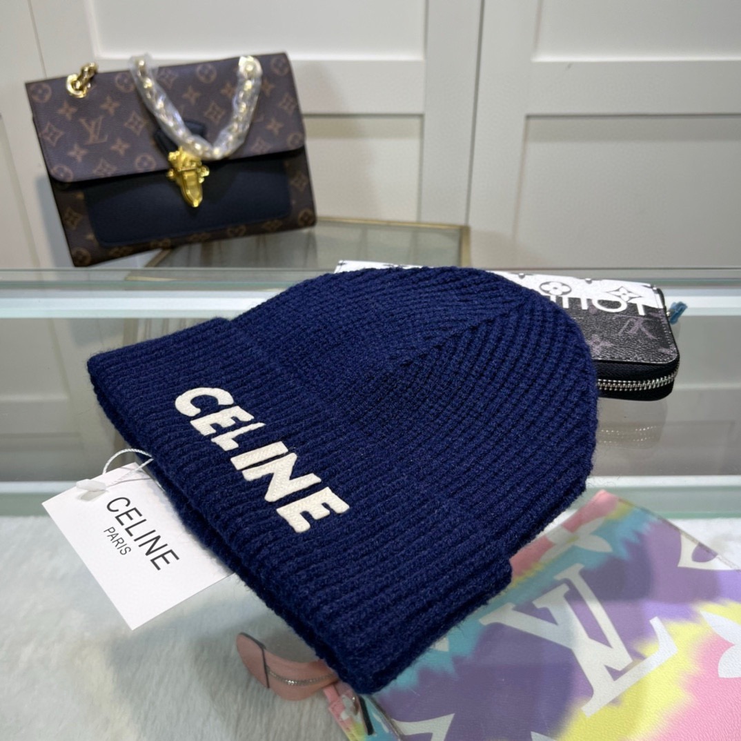 Bagsaaa Ce1i*e Navy Blue Beanie