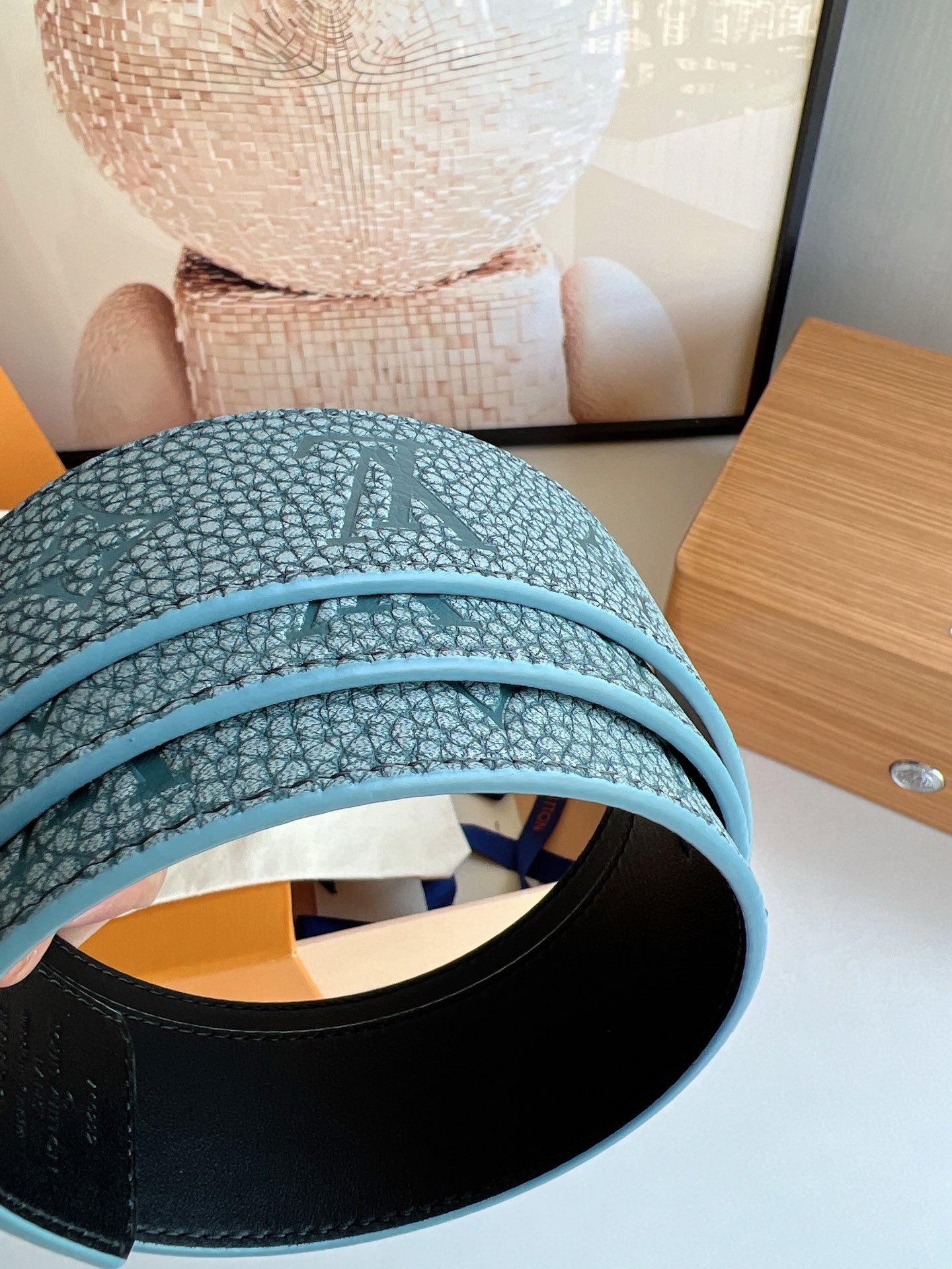 Bagsaaa LV Belt Blue