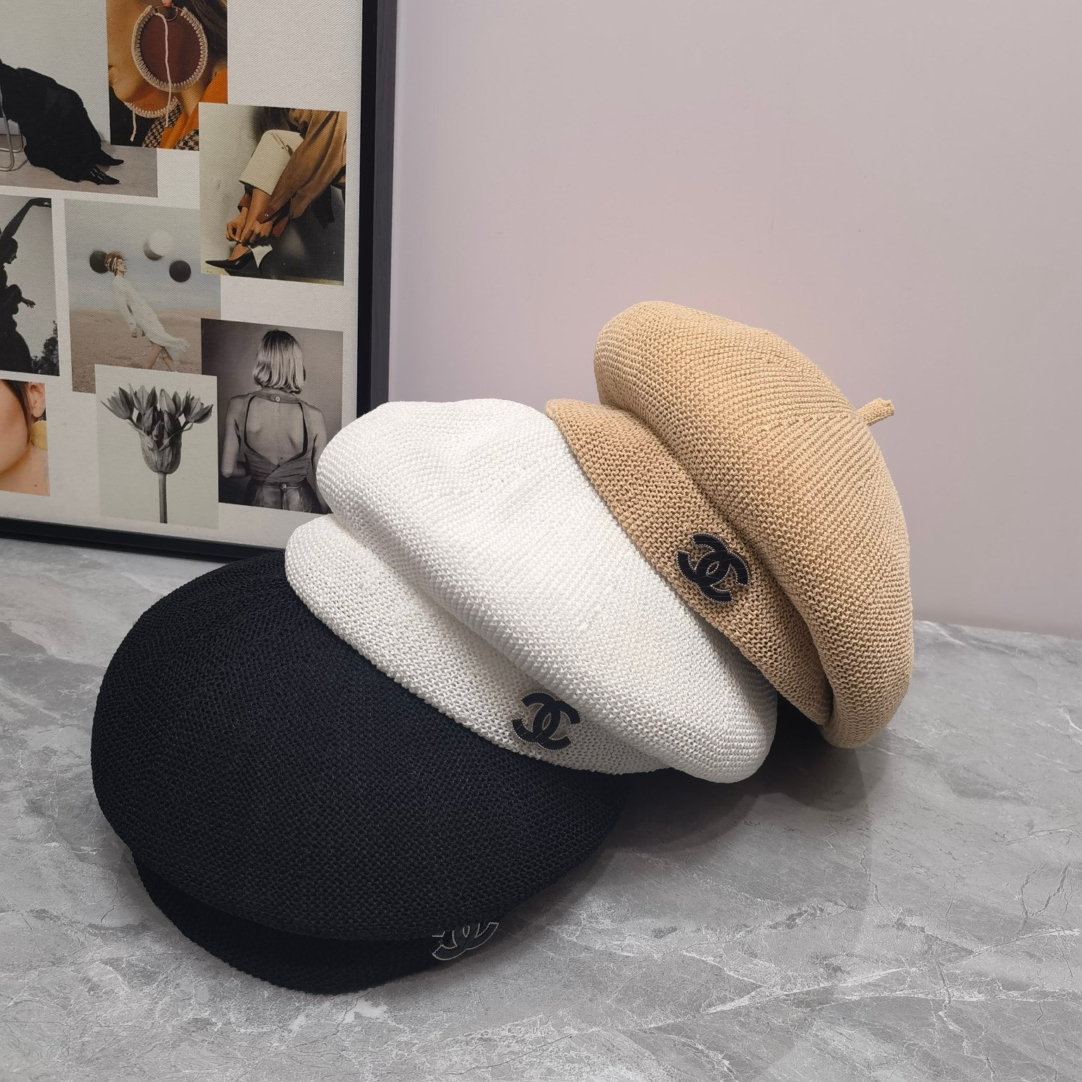 Bagsaaa Ch**el Beret Hat