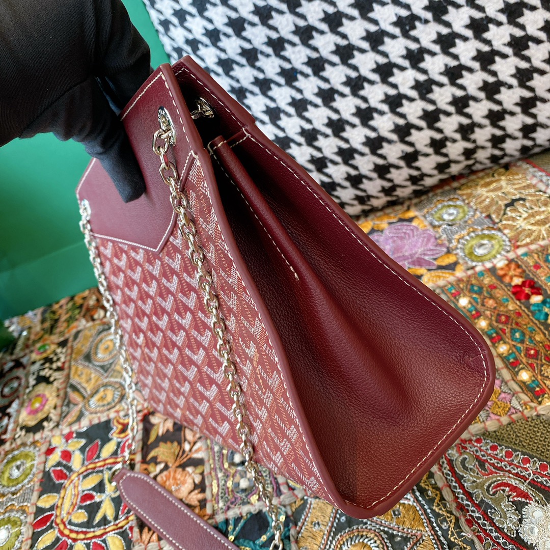 Bagsaaa G09ard Rouette Structuré PM Bag Dark Red - 25.5 x 9 x 18 cm