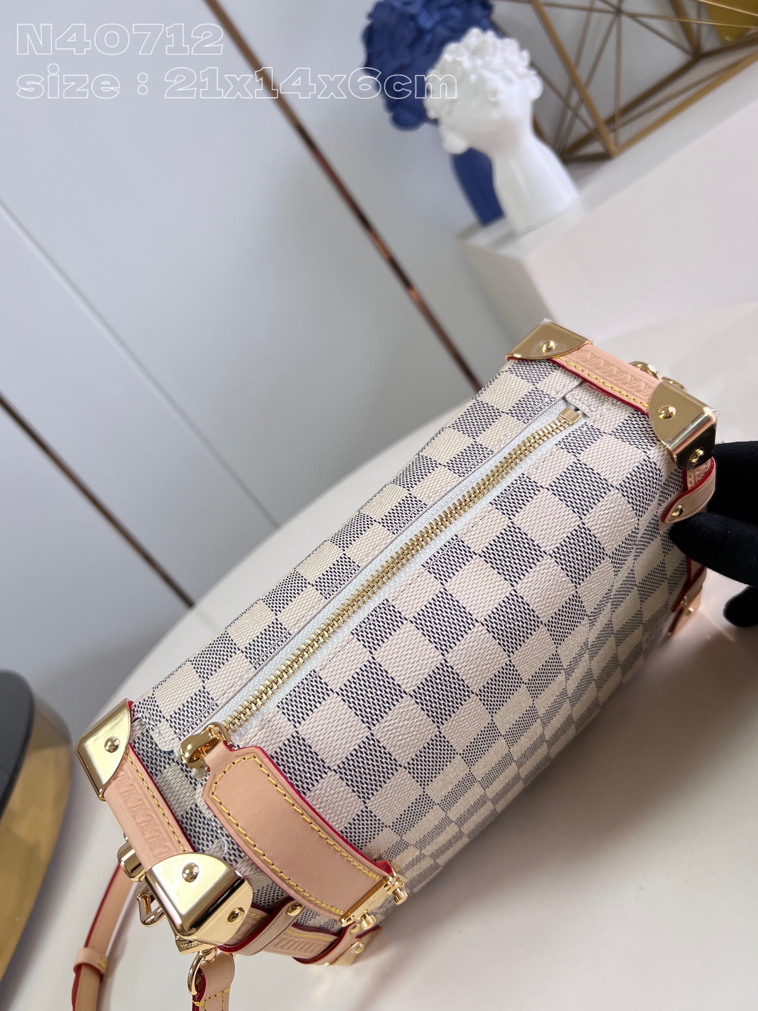 Bagsaaa L0vis Vvtt0n N40712 Side Trunk MM Celeste Blue - 21 x 14 x 6 cm