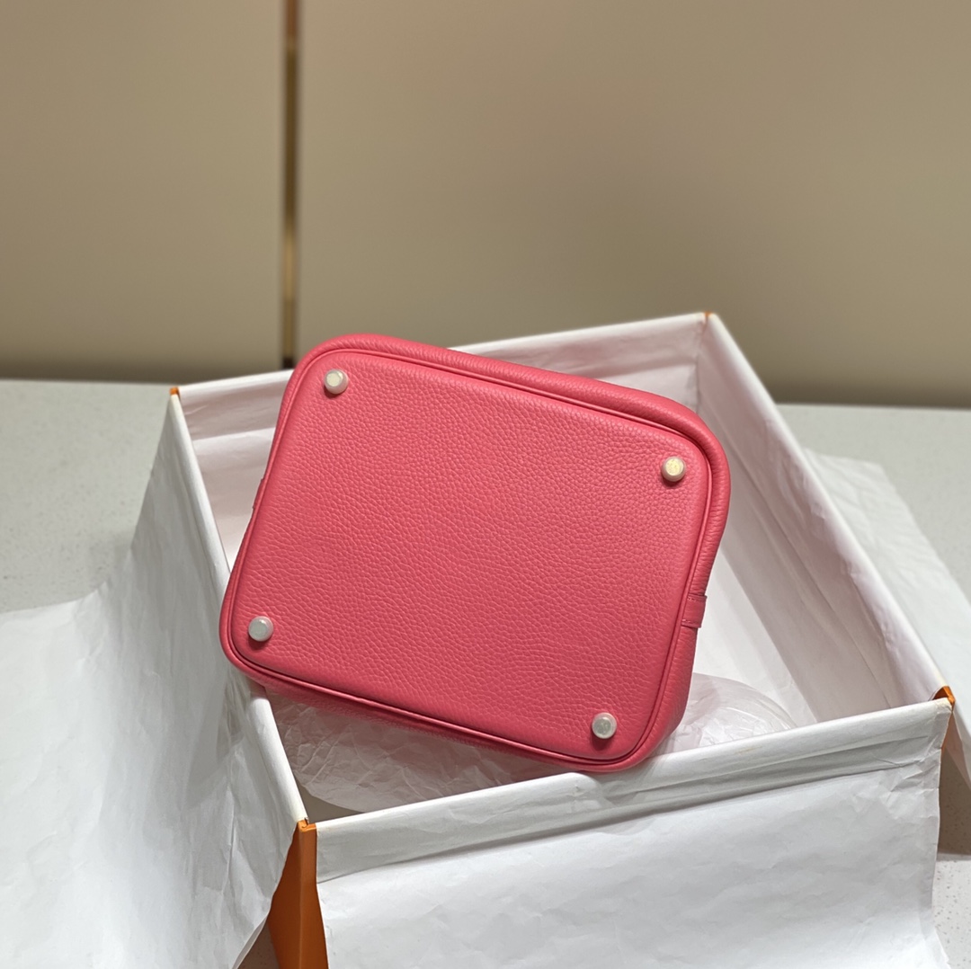 Bagsaaa H**me5 Picotin Lock 22 Pink Togo & Gold