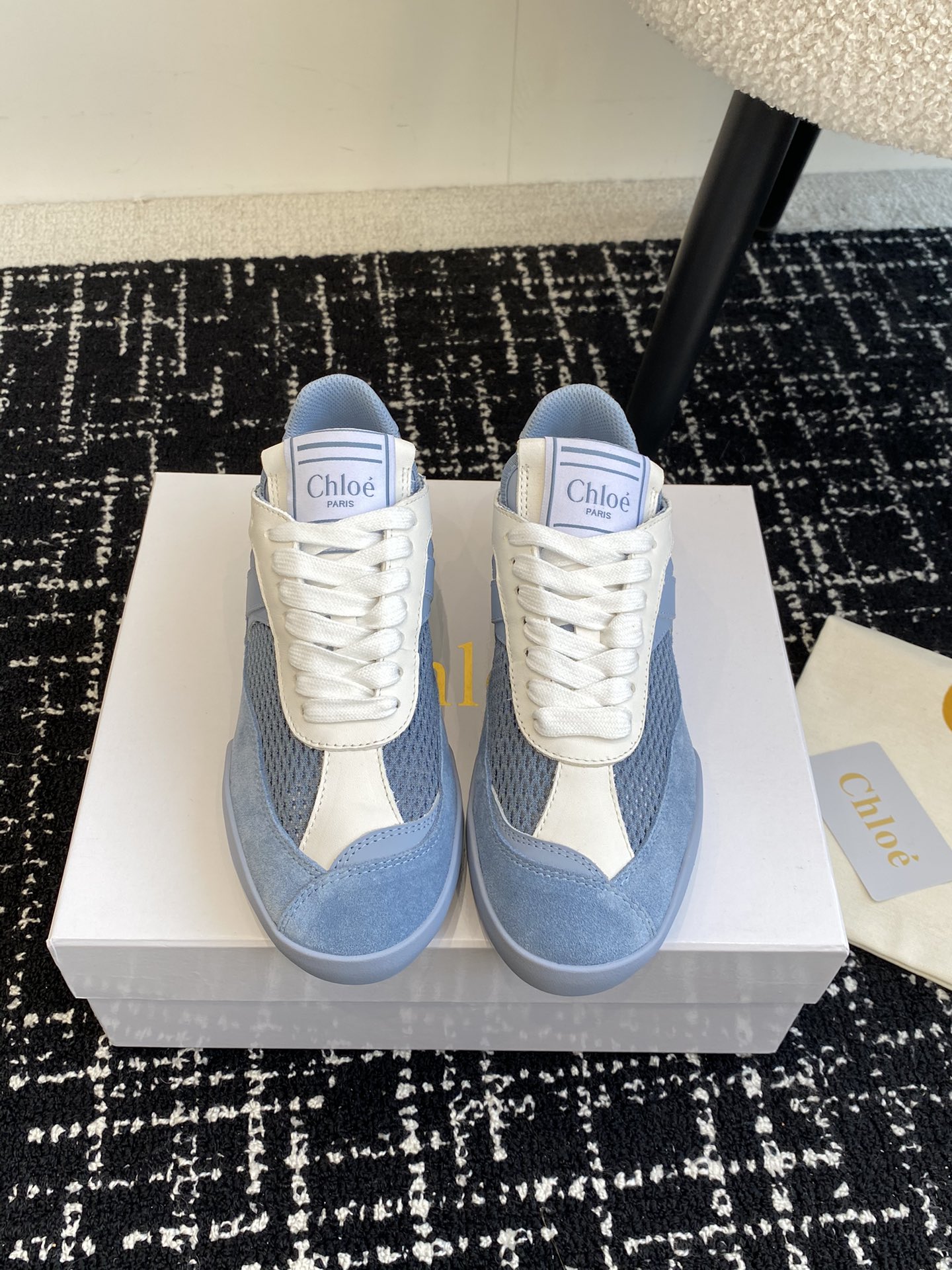 Bagsaaa Chloé Kick sneaker pearl blue 