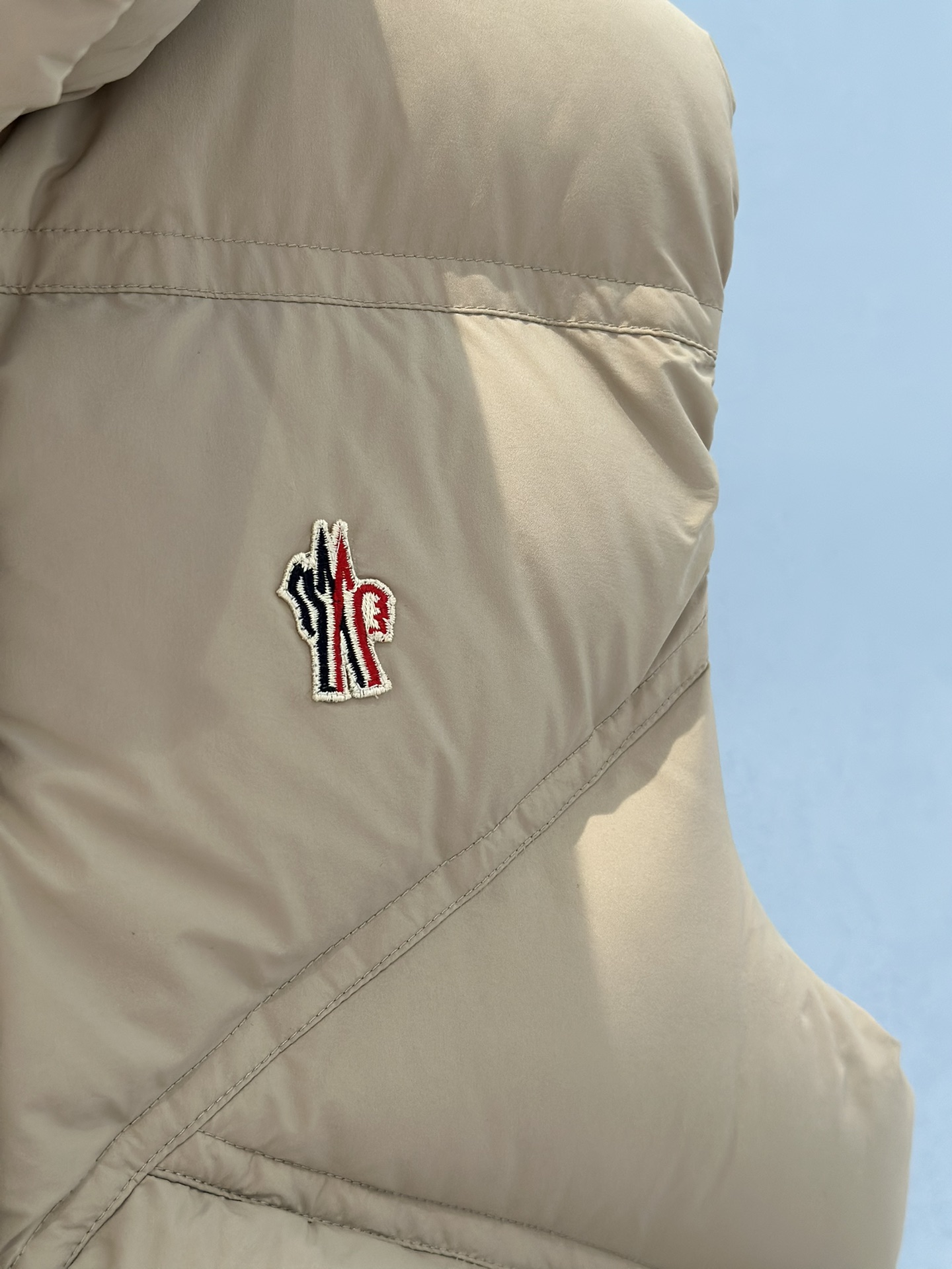 Bagsaaa Moncler Marolies Down Gilet Beige