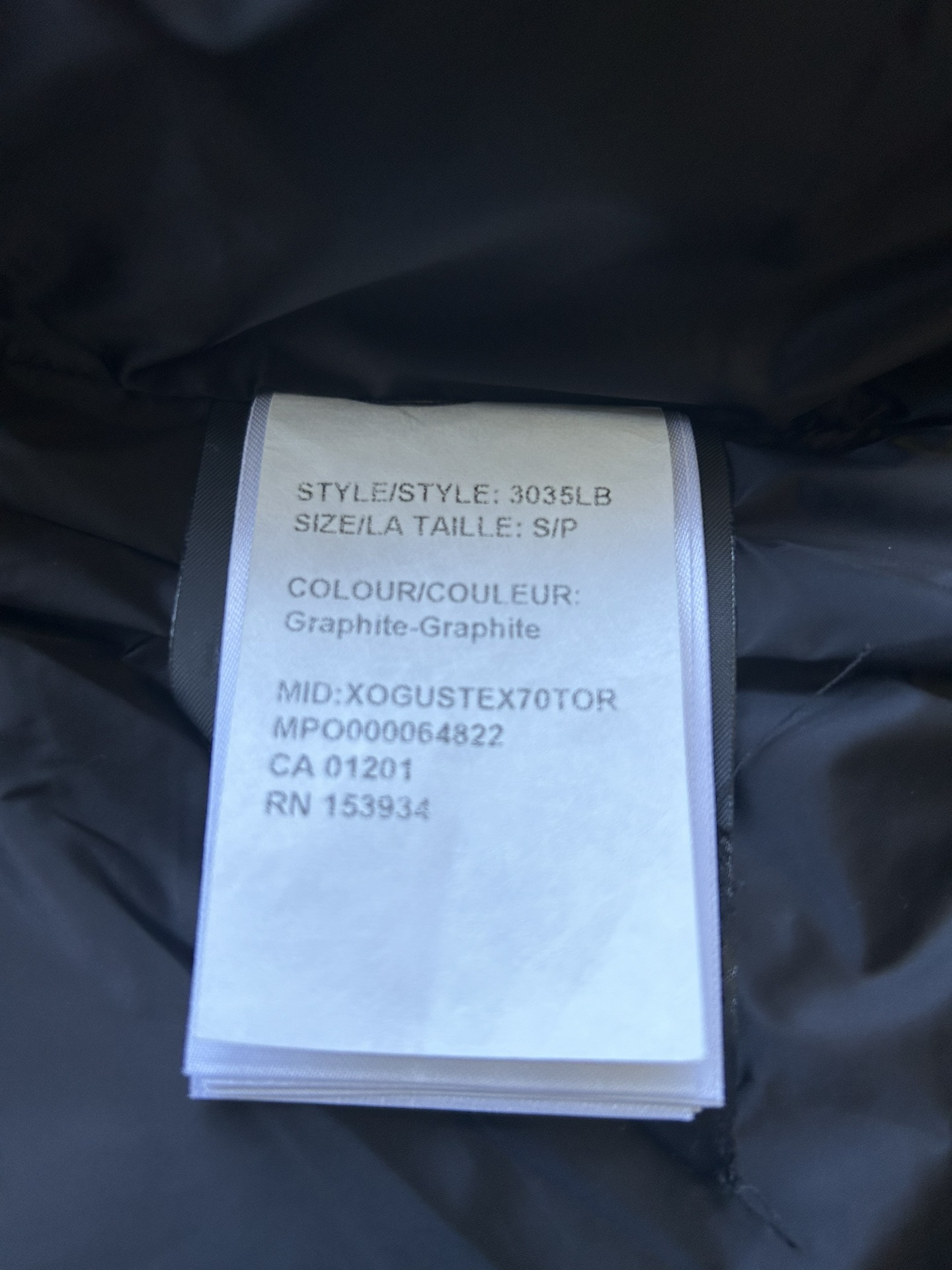 Bagsaaa Can*a G00se Mystique Parka Heritage Gray