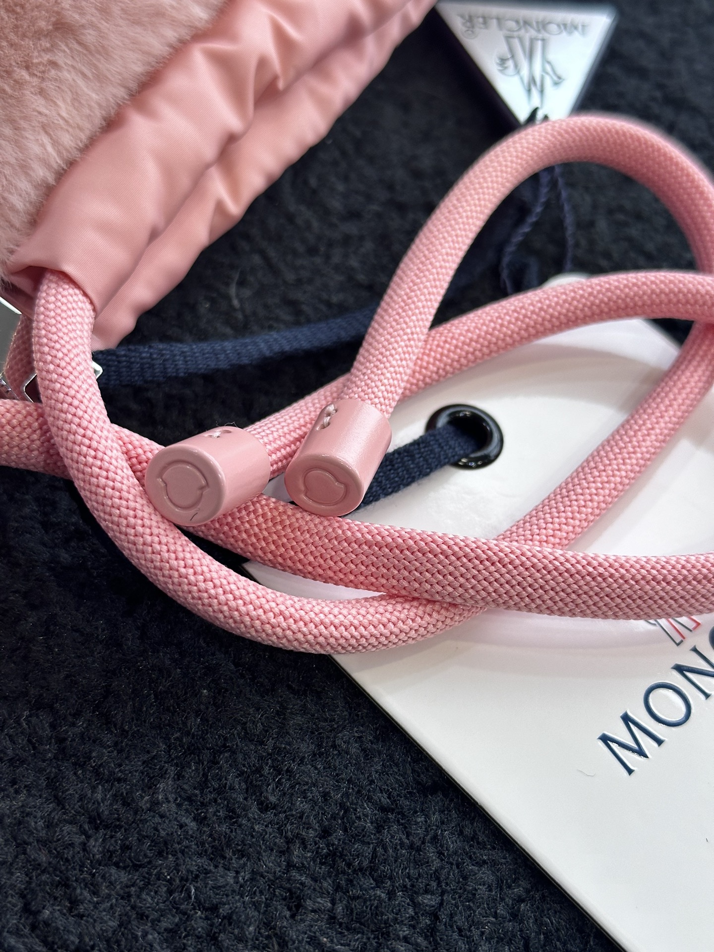 Bagsaaa Moncler Arques Teddy Down Gilet Pink