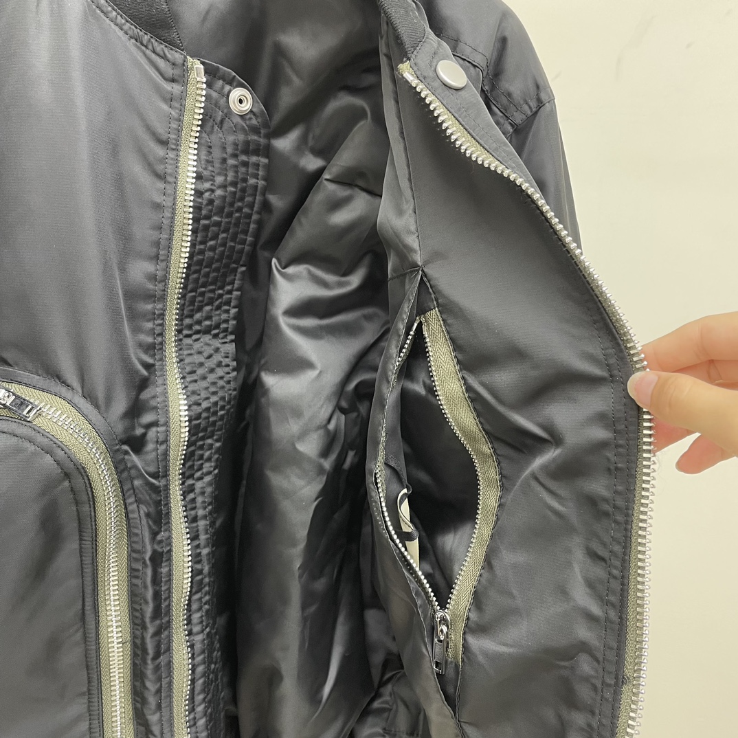 Bagsaaa Rick Owens Bauhaus Flight Jacket - Black