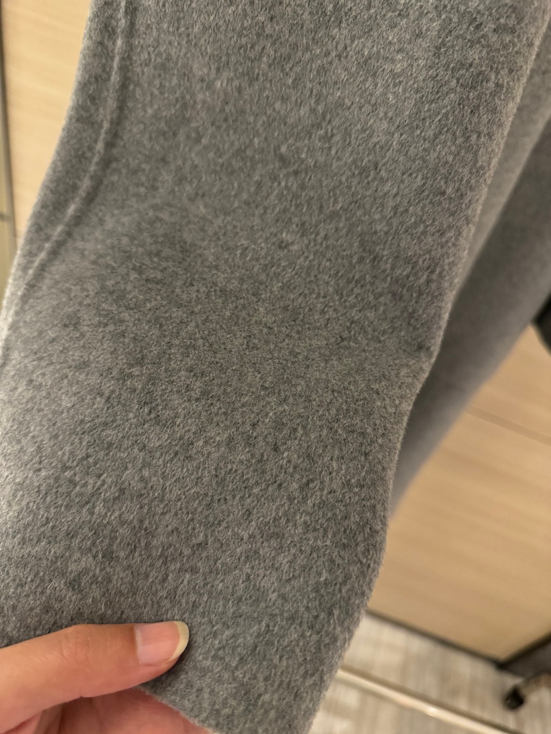 Bagsaaa H**me5 Cashmere wrap coat gray