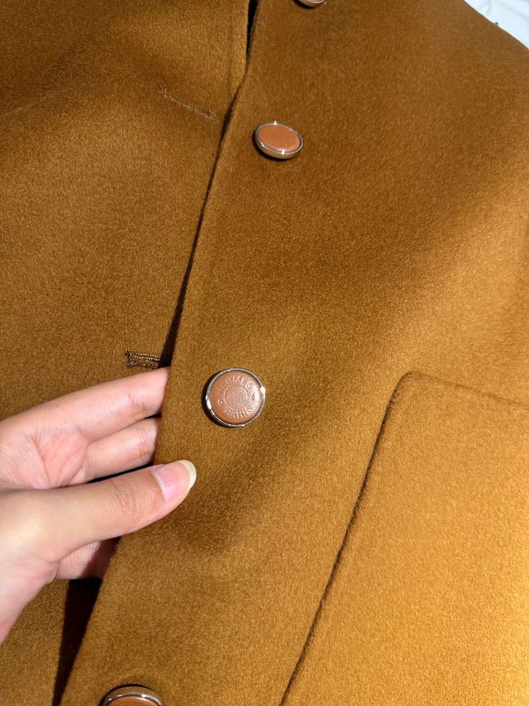 Bagsaaa H**me5 Cashmere wrap coat brown