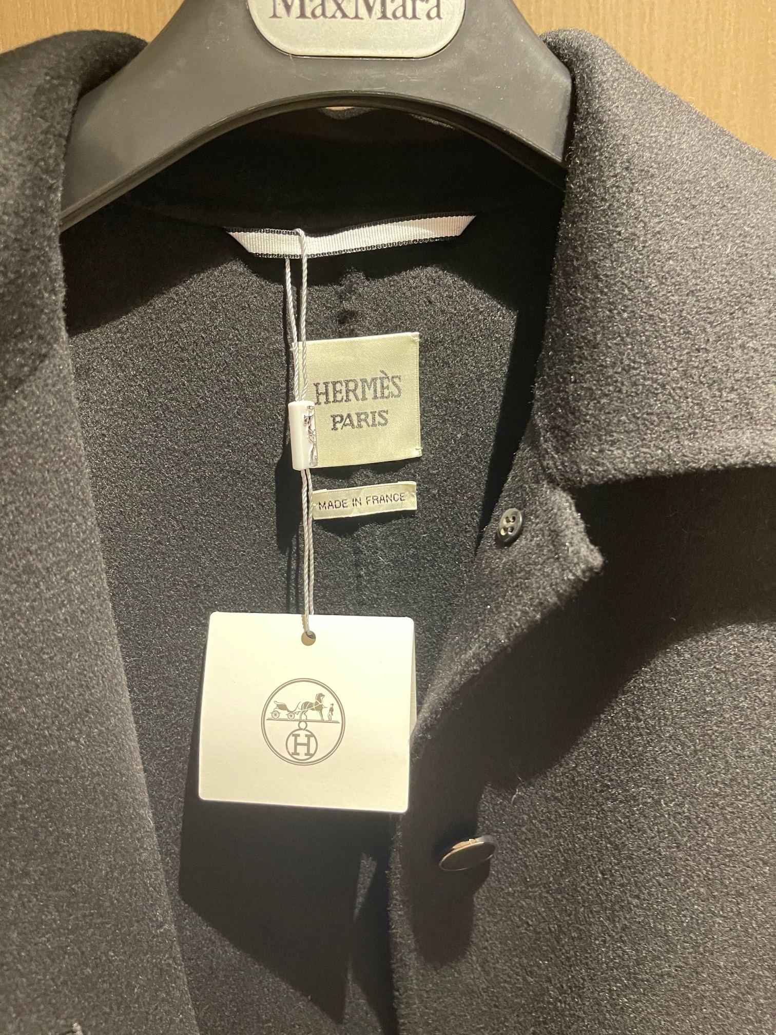 Bagsaaa H**me5 Cashmere wrap coat black
