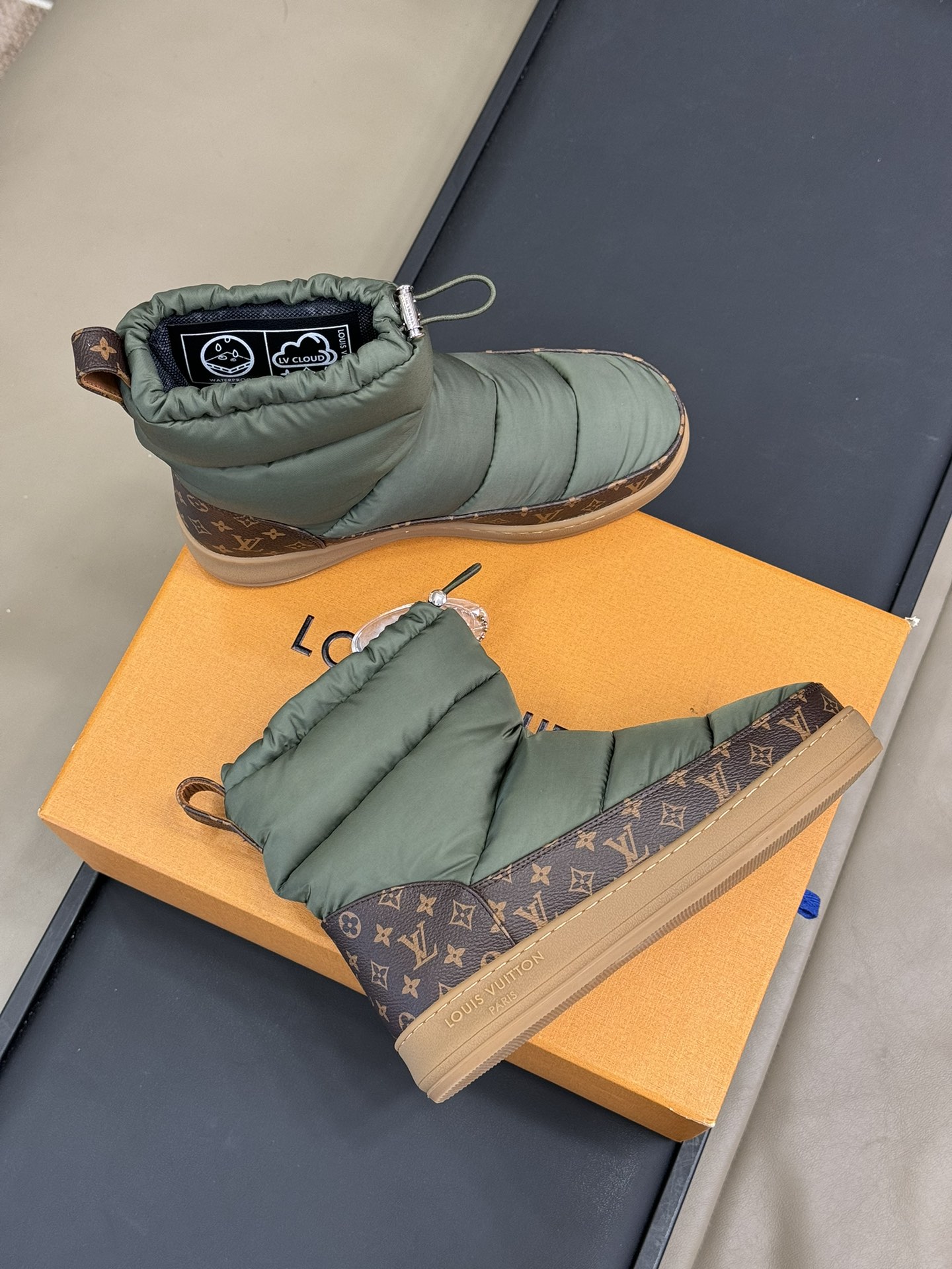 Bagsaaa LV Cloud Ankle Boot Kaki