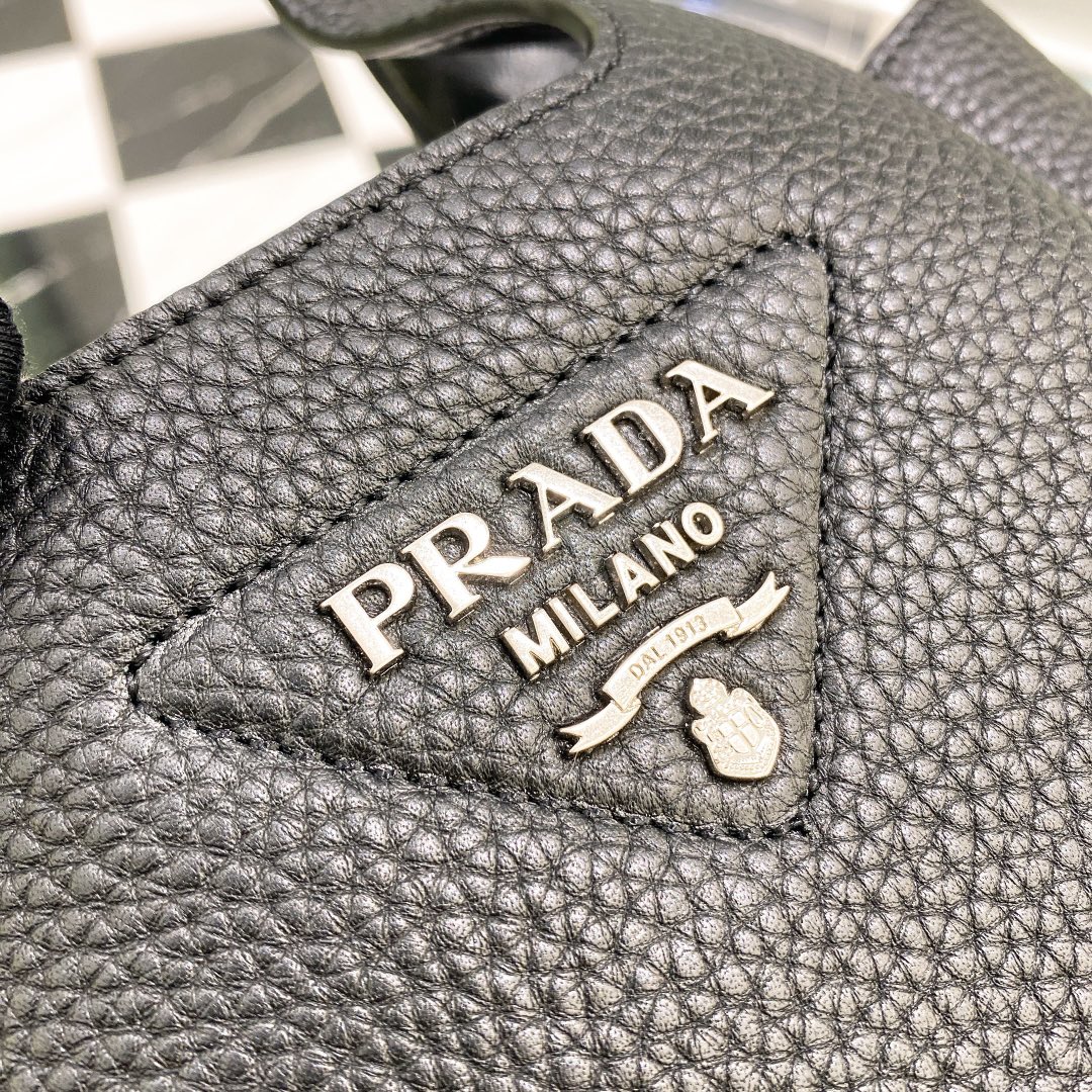 Bagsaaa Pra*a Leather mini bag 1BA349 black - 18cm