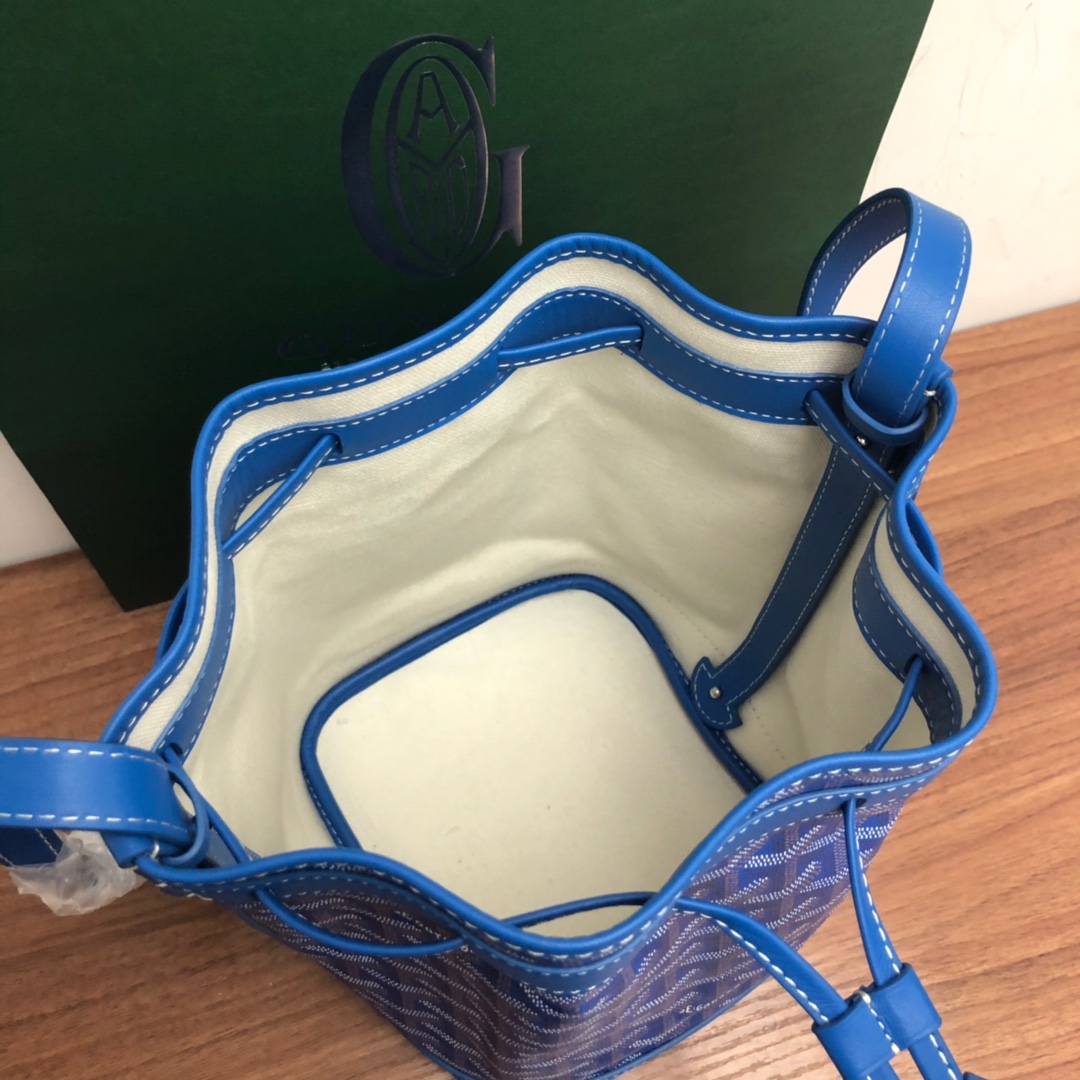 Bagsaaa G09ard Petit Flot Bucket Bag Blue - 23cm