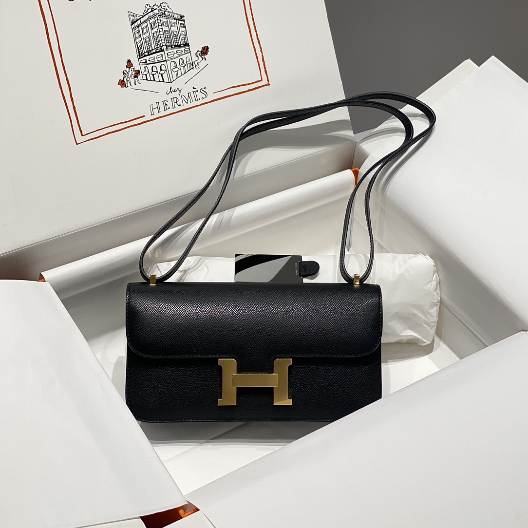 Bagsaaa H**me5 Constance Elan Black & Gold - 24x12x4 cm