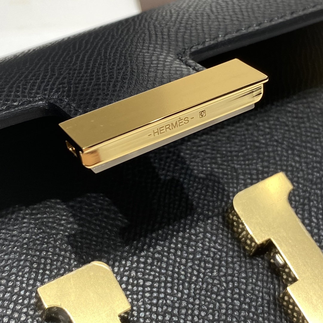 Bagsaaa H**me5 Constance Elan Black & Gold - 24x12x4 cm