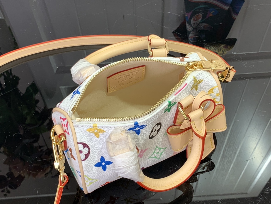 Bagsaaa L0vis Vvtt0n M13391 LV x TM Nano Speedy Bag Multicoloured - 16 x 10 x 7.5 cm