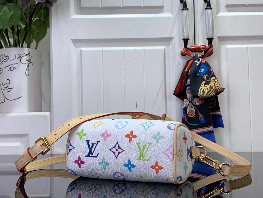Bagsaaa L0vis Vvtt0n M13391 LV x TM Nano Speedy Bag Multicoloured - 16 x 10 x 7.5 cm