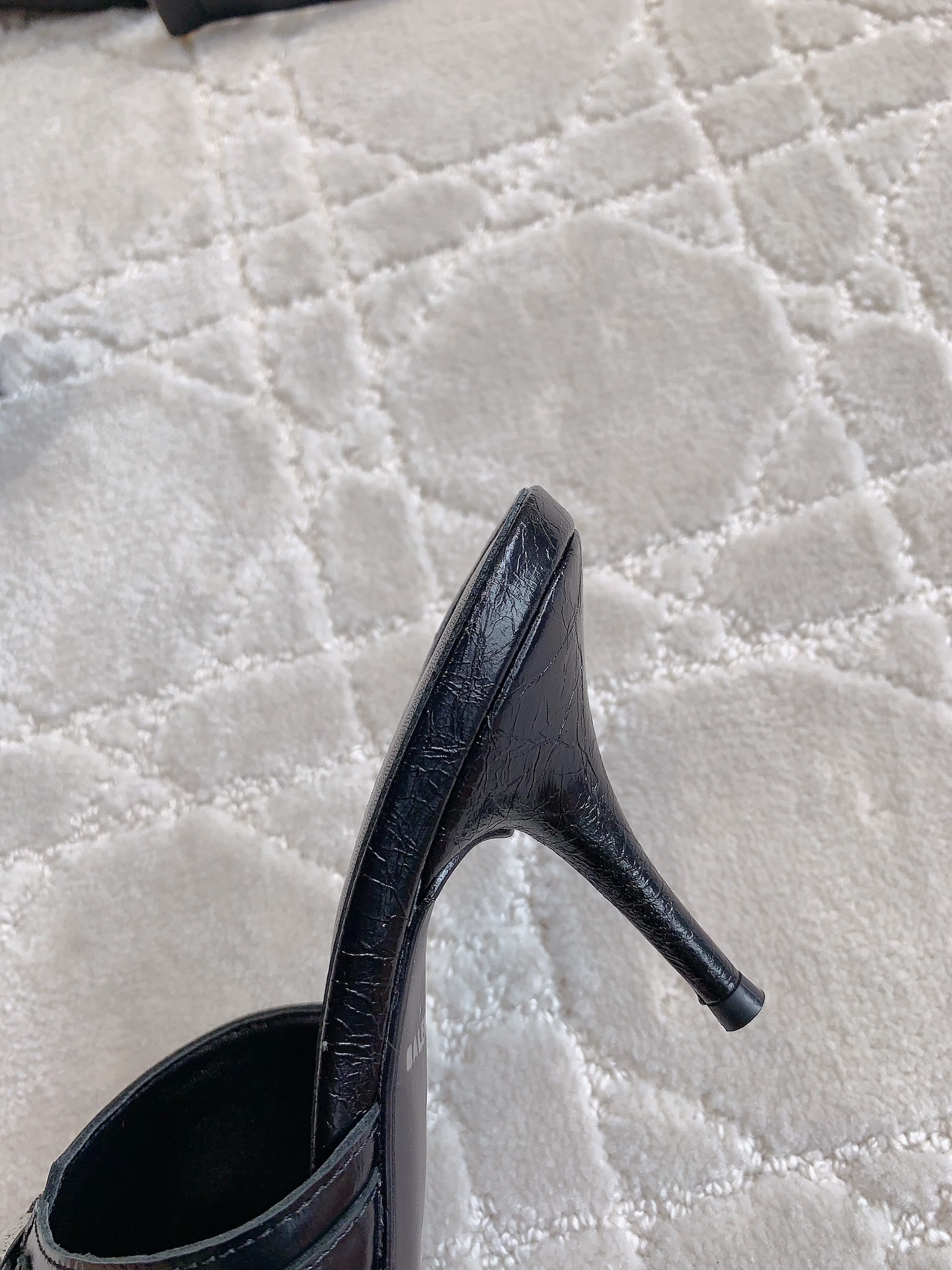Bagsaaa Ba1en*iaga Cagole leather mules black