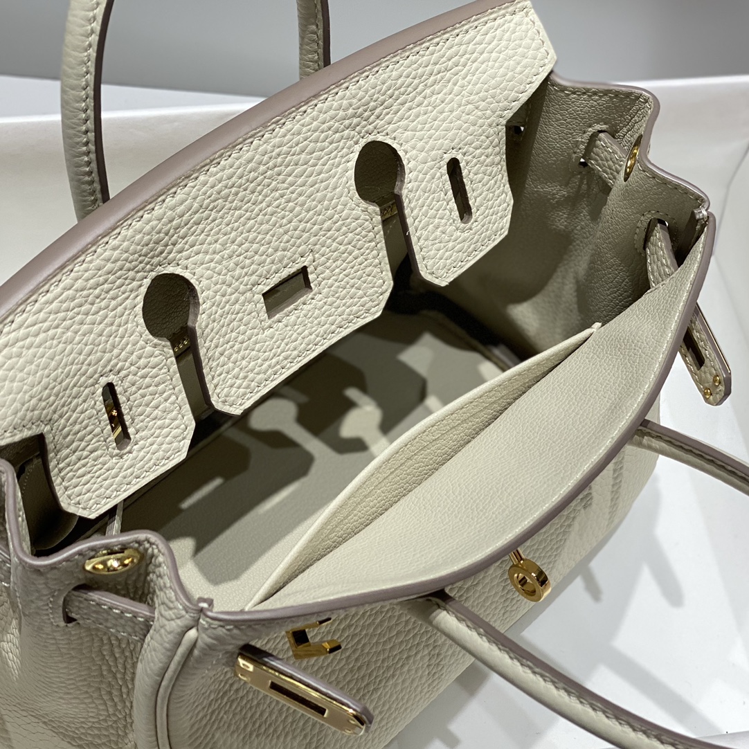 Bagsaaa H**me5 Mini Birkin Cream Togo - 20cm
