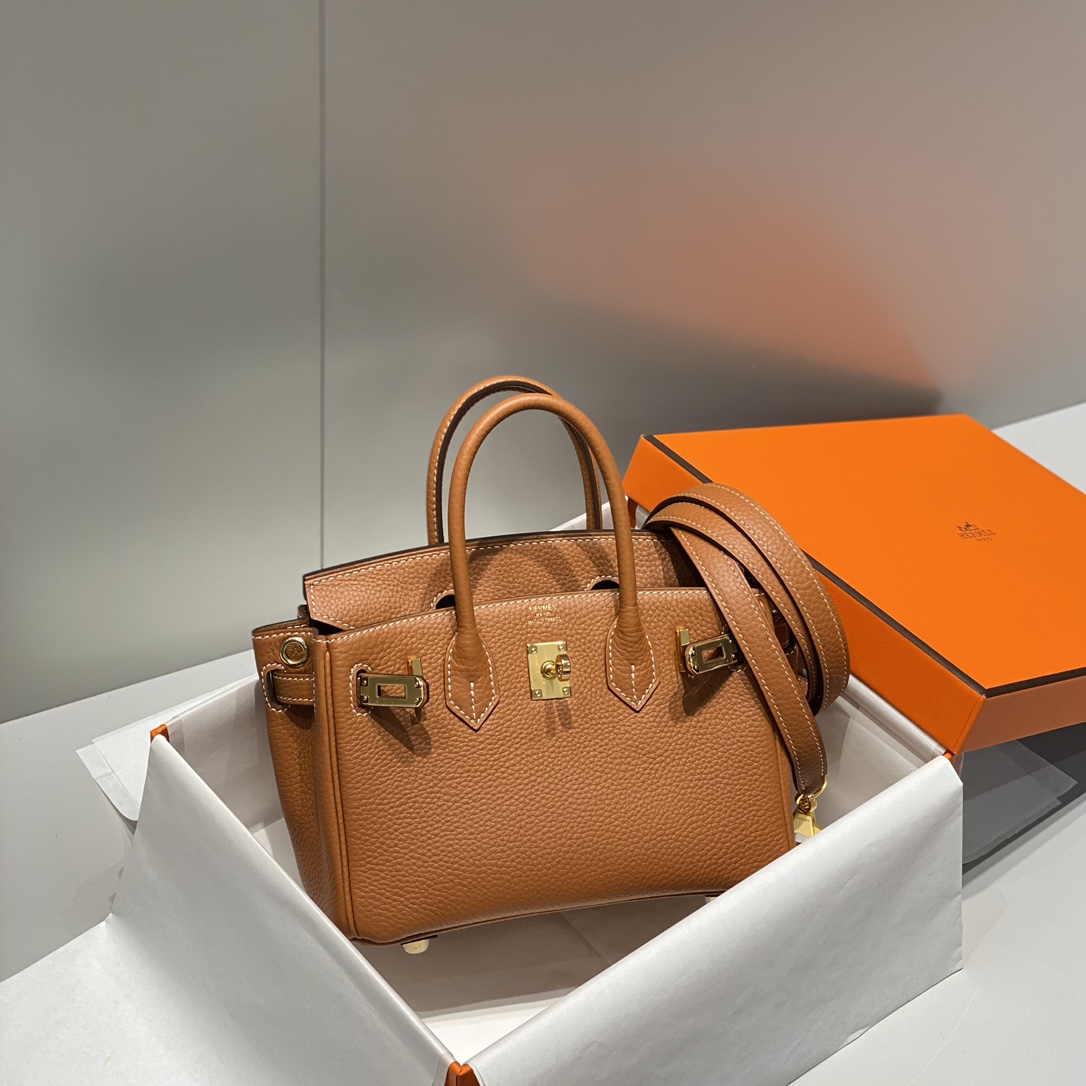 Bagsaaa H**me5 Mini Birkin Brown Togo - 20cm