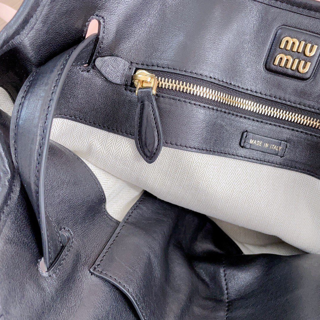 Bagsaaa M1um1u Aventure nappa leather bag 5BG291 dark brown - 40cm