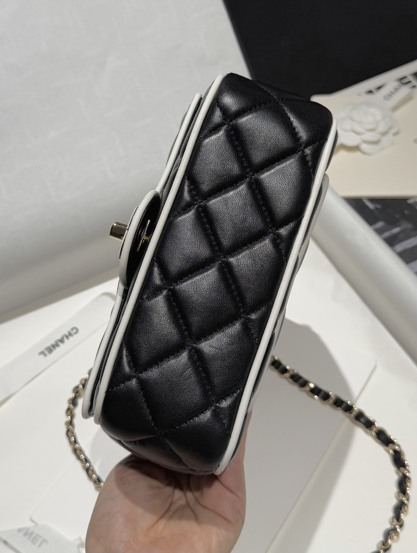 Bagsaaa Ch**el Mini Flap Bag Black Lambskin AS5151 - 19.5cm