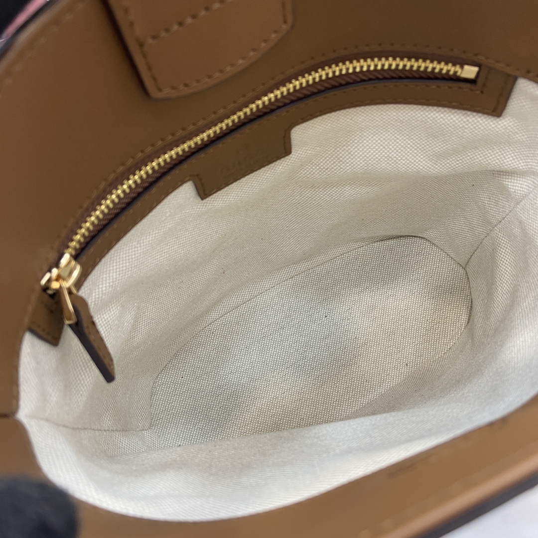 Bagsaaa Gvc*1 73 mini bucket bag 833665 brown suede - 20cm