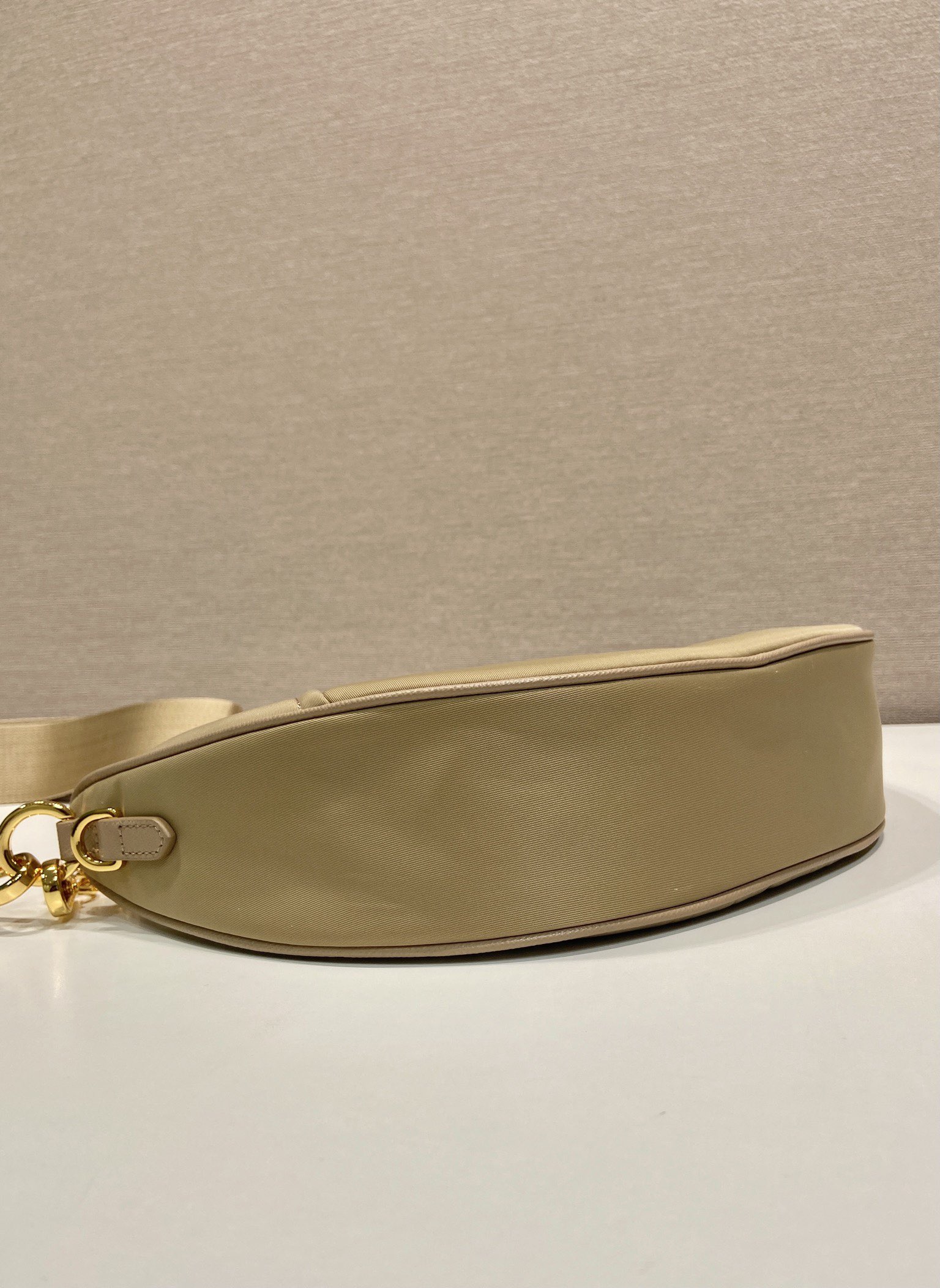 Bagsaaa Pra*a Re-Nylon shoulder bag 1BH222 beige - 30cm
