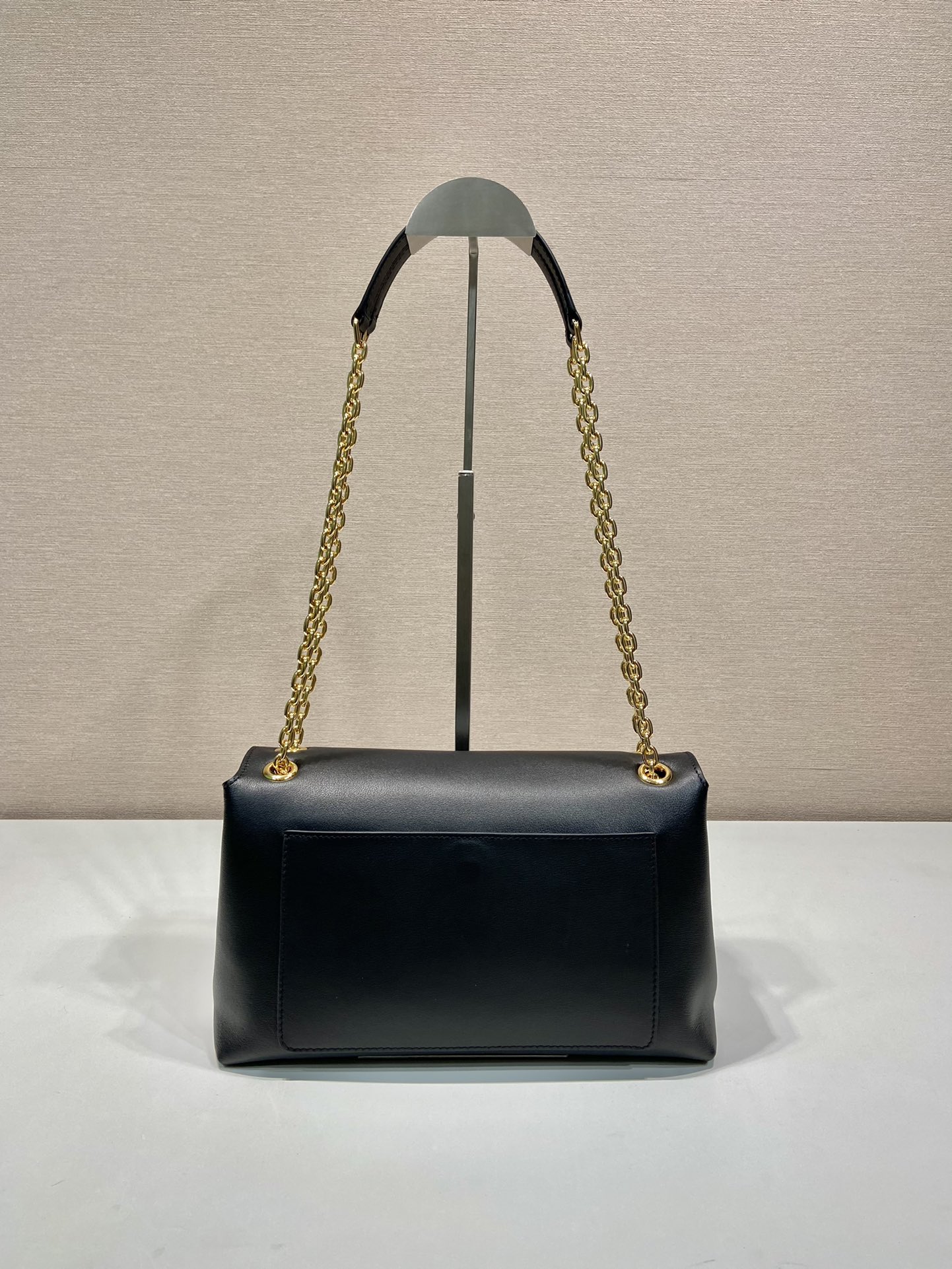 Bagsaaa Pra*a Doux medium leather shoulder bag 1BD371 black - 29cm