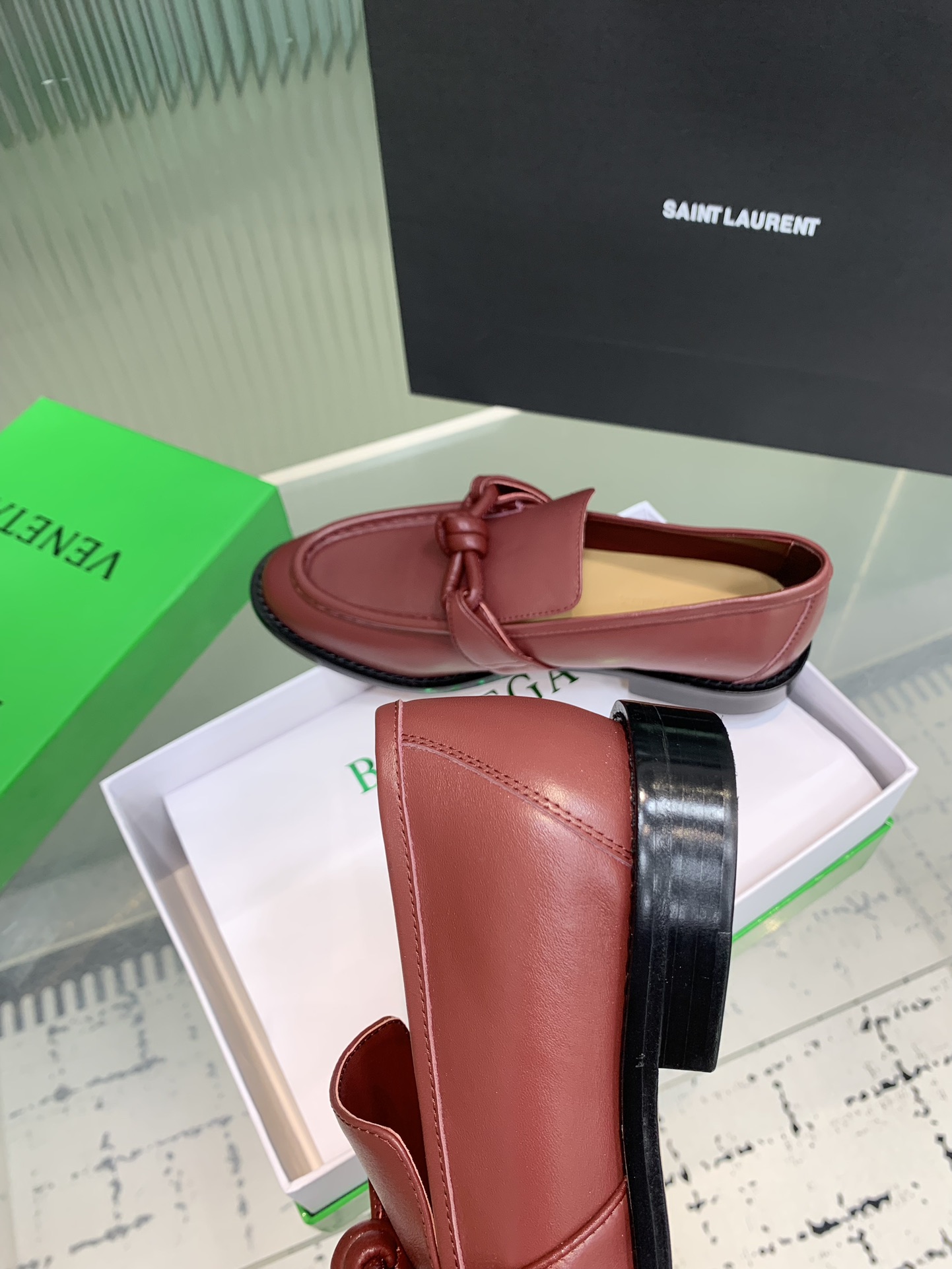 Bagsaaa B0tt*ga Ven*ta Astaire Loafer 796696 red