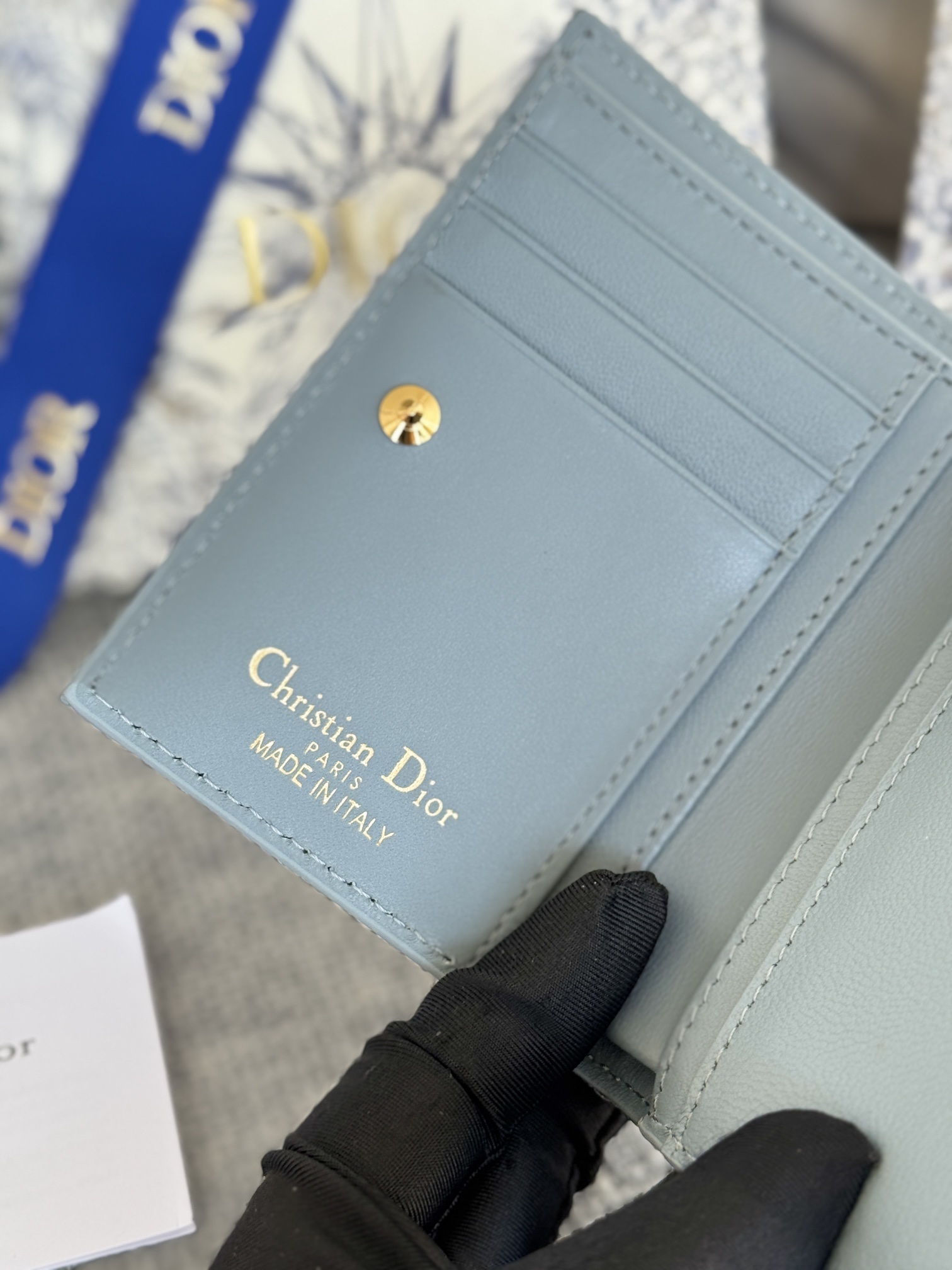 Bagsaaa Miss D10r Dahlia Wallet Blue - 11.5 x 9 x 2 cm
