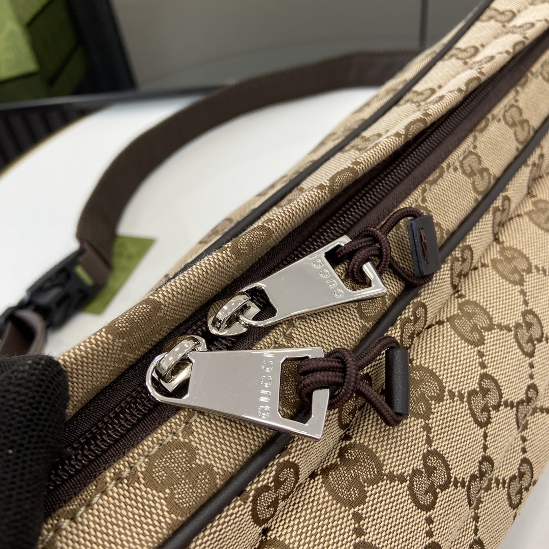 Bagsaaa Gvc*1 GG canvas large slingbag 802096 beige - 34cm
