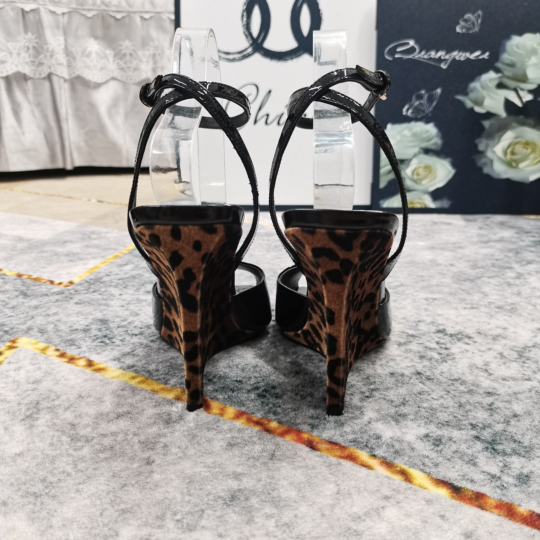 Bagsaaa Y51 Sa1nt Lau*nt Scandale wedge sandals 11cm