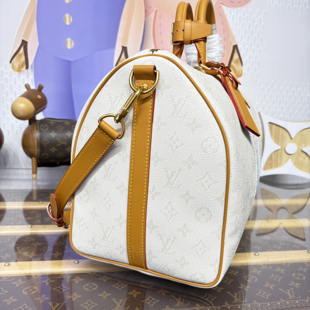 Bagsaaa LV M14838 Keepall Bandoulière 45 off white - 45cm