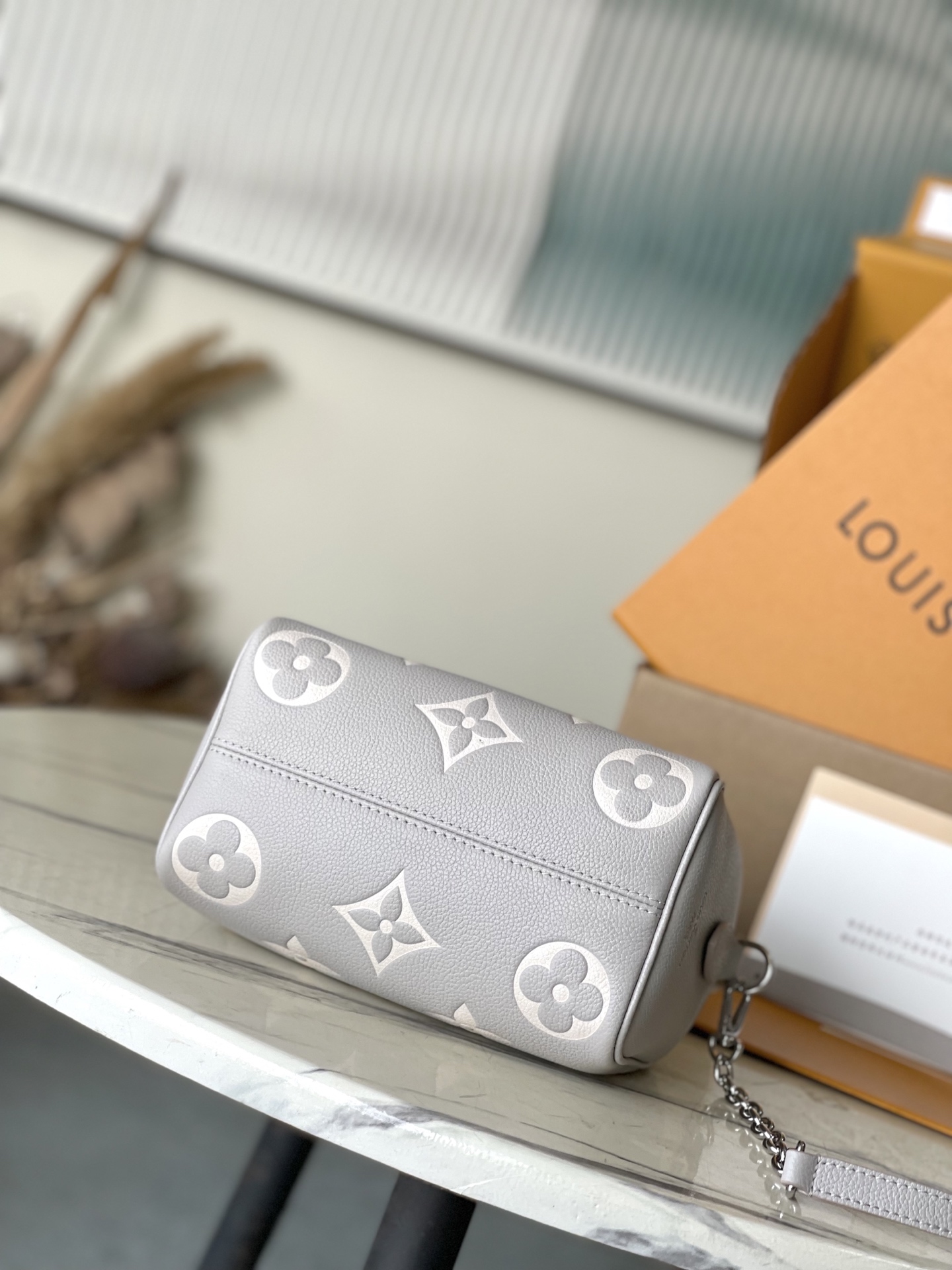 Bagsaaa LV M14207 Speedy Bandoulière 20 Gray/Quartz - 20.5cm
