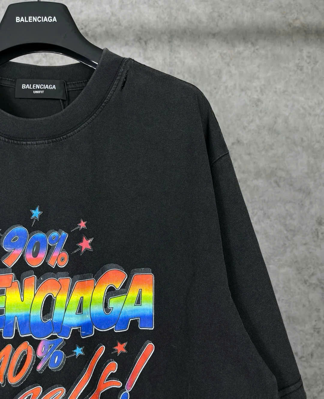 Bagsaaa Ba1en*iaga 90/10 logo print T-Shirt Black