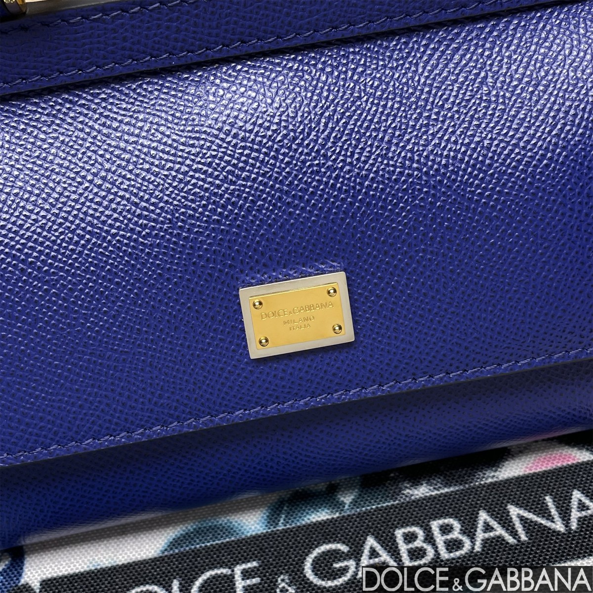 Bagsaaa Dolce & Gabbana Small Sicily handbag blue - 19cm