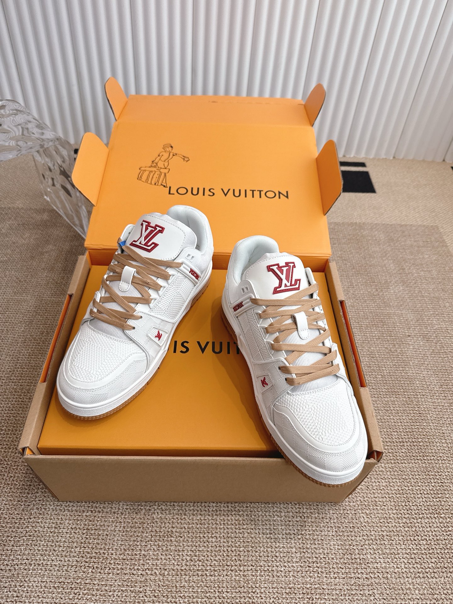 Bagsaaa LV Trainer Sneaker white