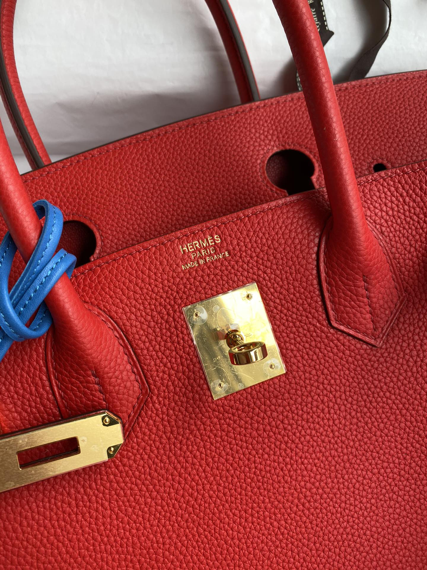 Bagsaaa H**me5 Birkin 30 Togo Leather Red