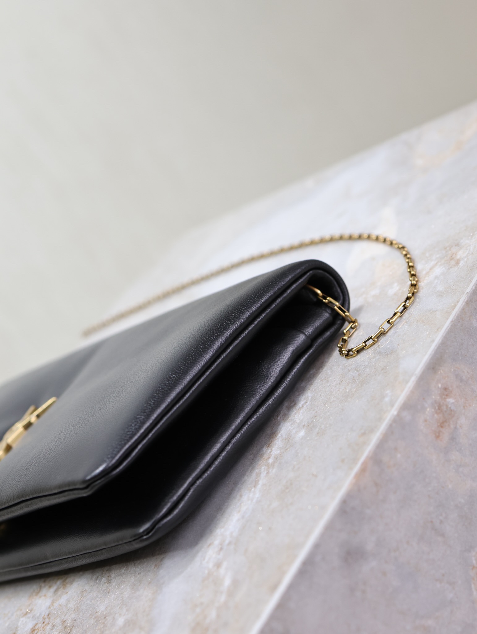 Bagsaaa Y51 calypso mini bag in lambskin 801712 black - 24cm