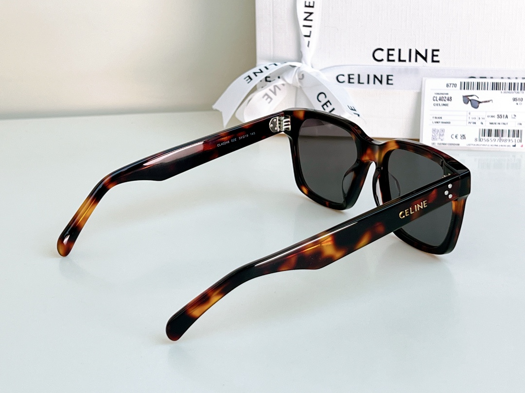 Bagsaaa Ce1i*e Black Frame 45 Sunglasses in Acetate Caramel