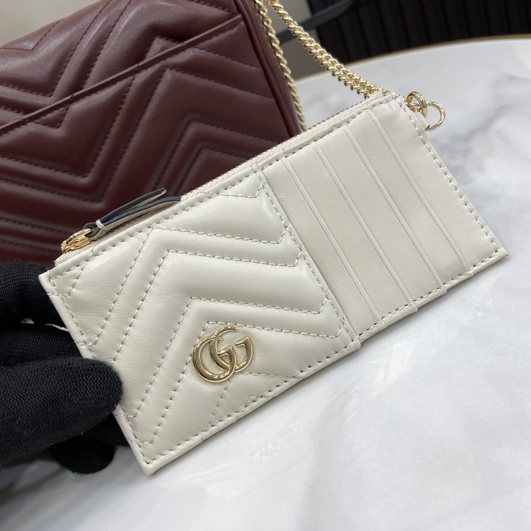 Bagsaaa Gvc*1 GG Marmont small shoulder bag 751526 red - 21cm