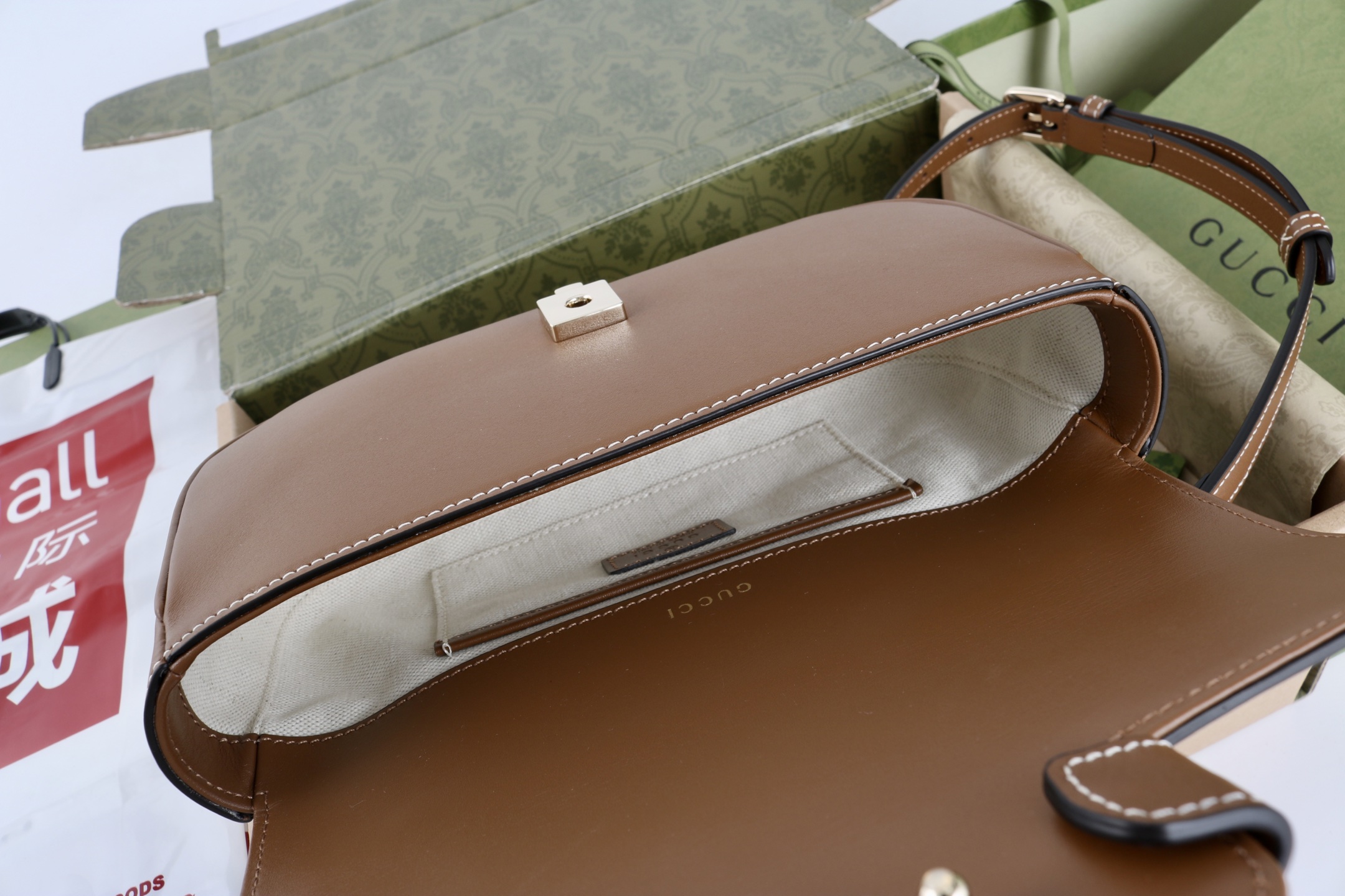 Bagsaaa Gvc*1 Horsebit 1955 small top handle bag 815206 Brown - 22cm