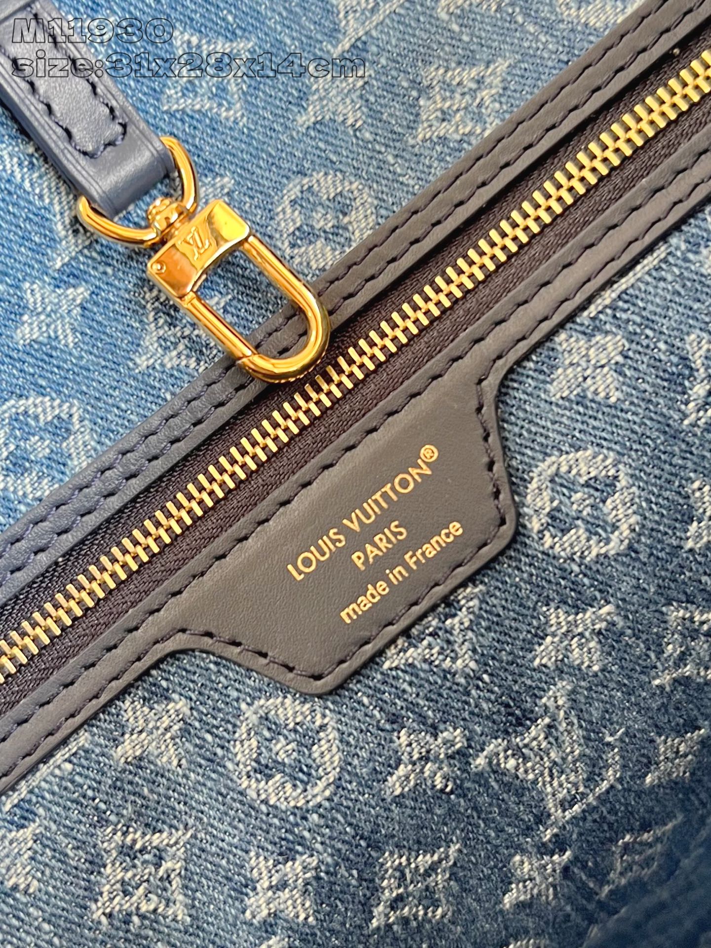 Bagsaaa LV M14856 Neverfull MM Denim Blue - 31cm