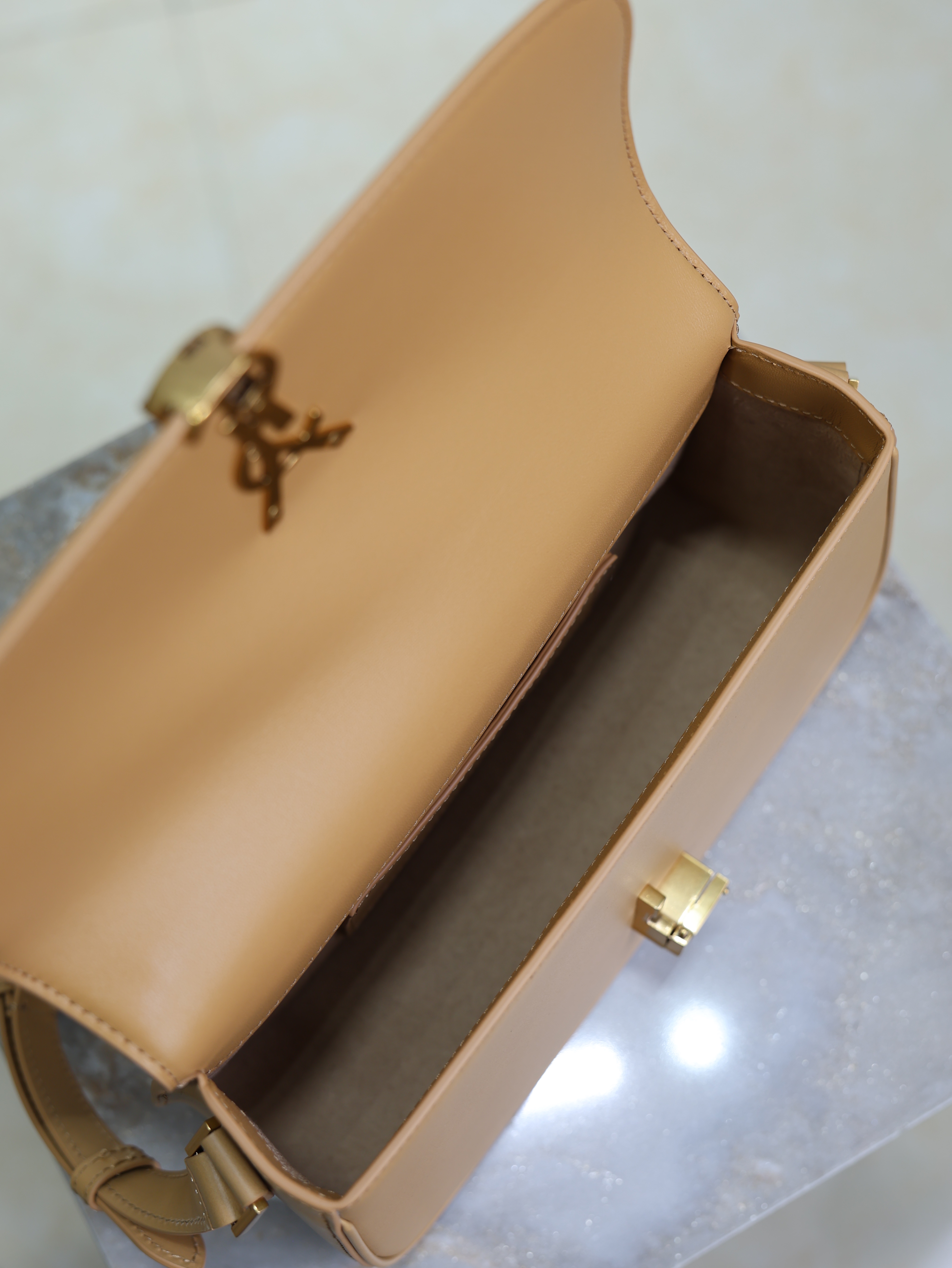 Bagsaaa Y51 solferino medium in box Sa1nt Lau*nt 832330 beige - 24.5cm