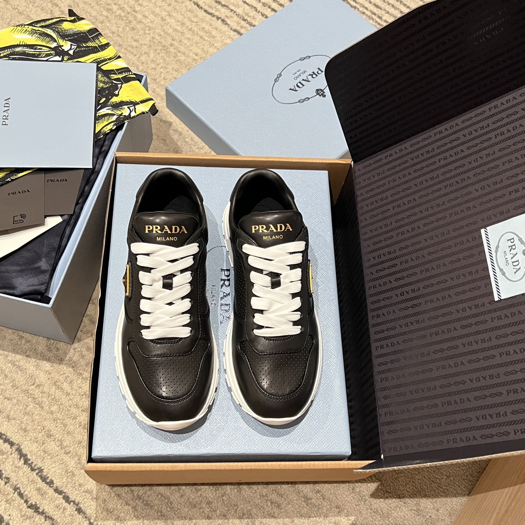 Bagsaaa Pra*a PRAX 2.0 leather sneakers black