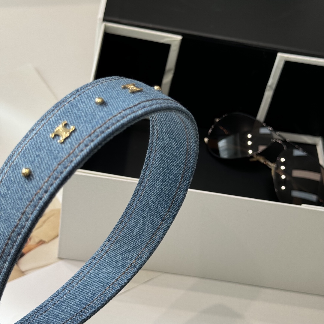 Bagsaaa Ce1i*e Denim Headband