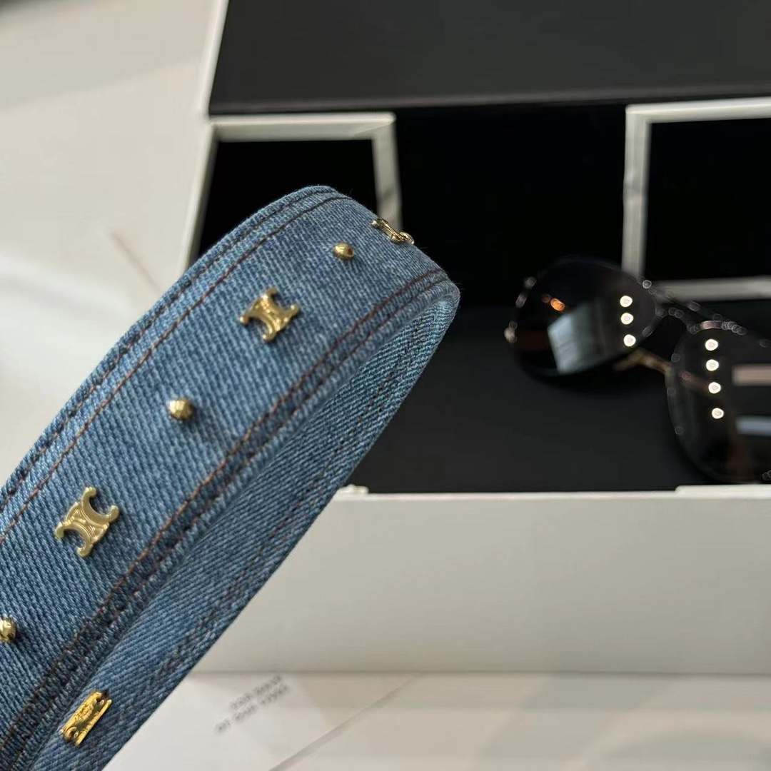 Bagsaaa Ce1i*e Denim Headband