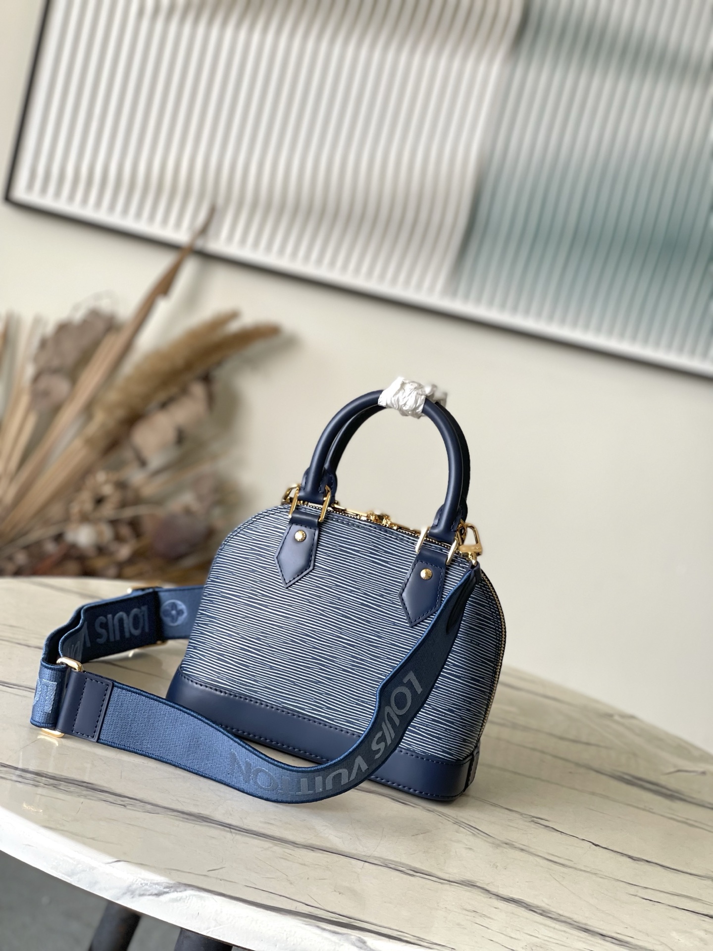 Bagsaaa LV M14853 Alma BB Denim Blue - 23.5cm