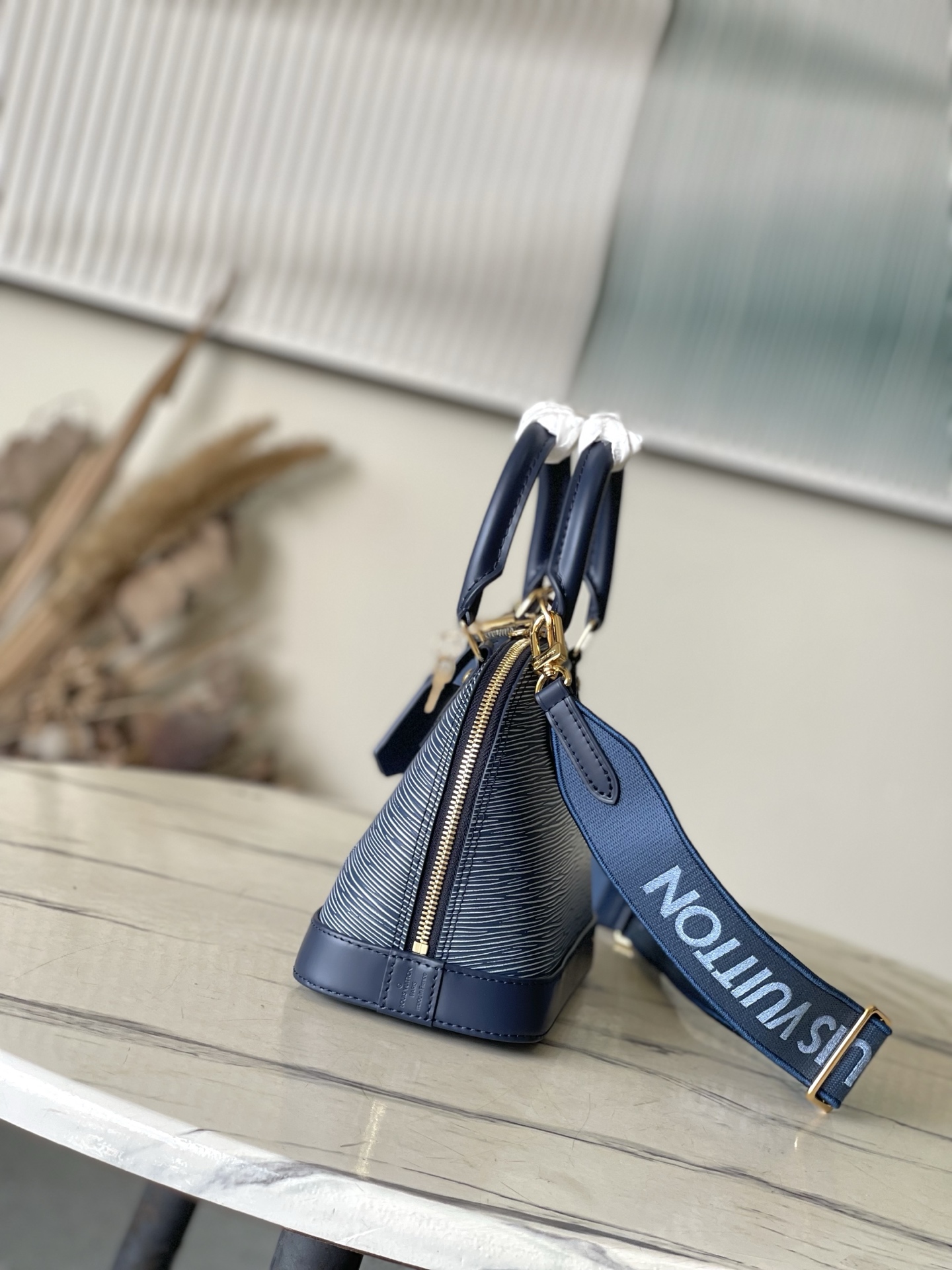 Bagsaaa LV M14853 Alma BB Denim Blue - 23.5cm